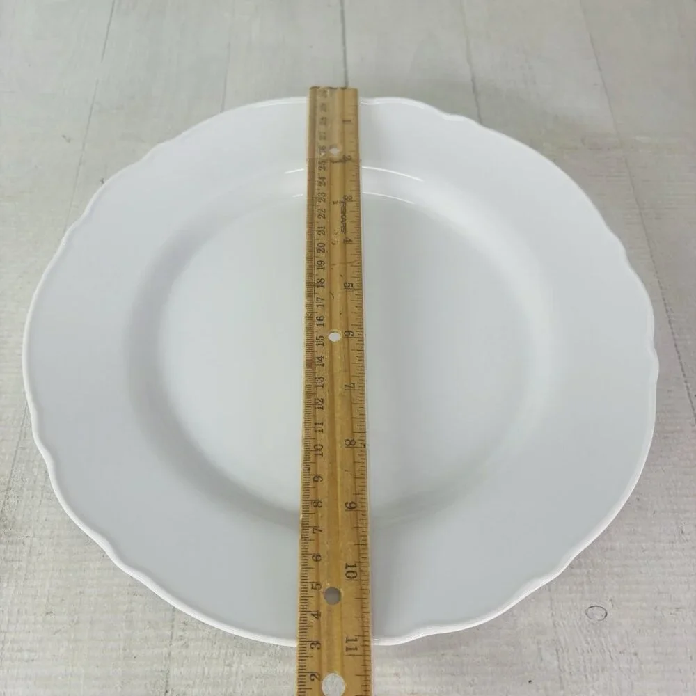 Ikea of Sweden UPPLAGA 21986 White Scalloped Porcelain 11